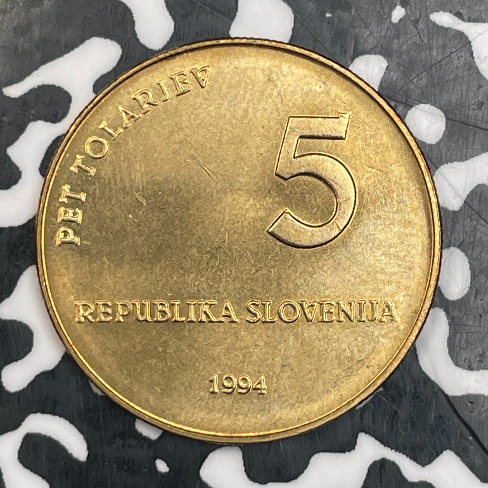 1994 Slovenia 5 Tolarjev Lot#N0097 High Grade! Beautiful!