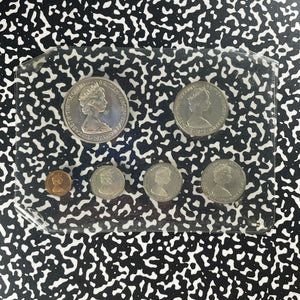 1973 British Virgin Islands 6x Coin Mint Set Lot#B2382 Including Silver!