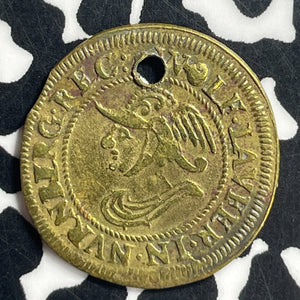 Undated Germany Nuremberg Brass Token Lot#T6841 Holed