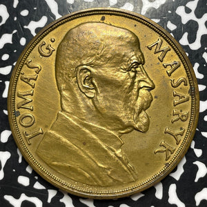 1935 Czechoslovakia Tomas Masaryk Medal Lot#OV1421 60mm