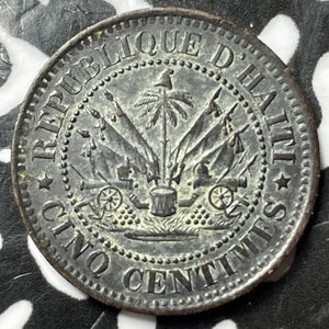 1863 Haiti 5 Centimes Lot#D7296