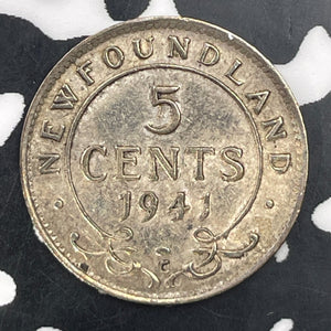 1941-C Newfoundland 5 Cents Lot#C1471 Silver!