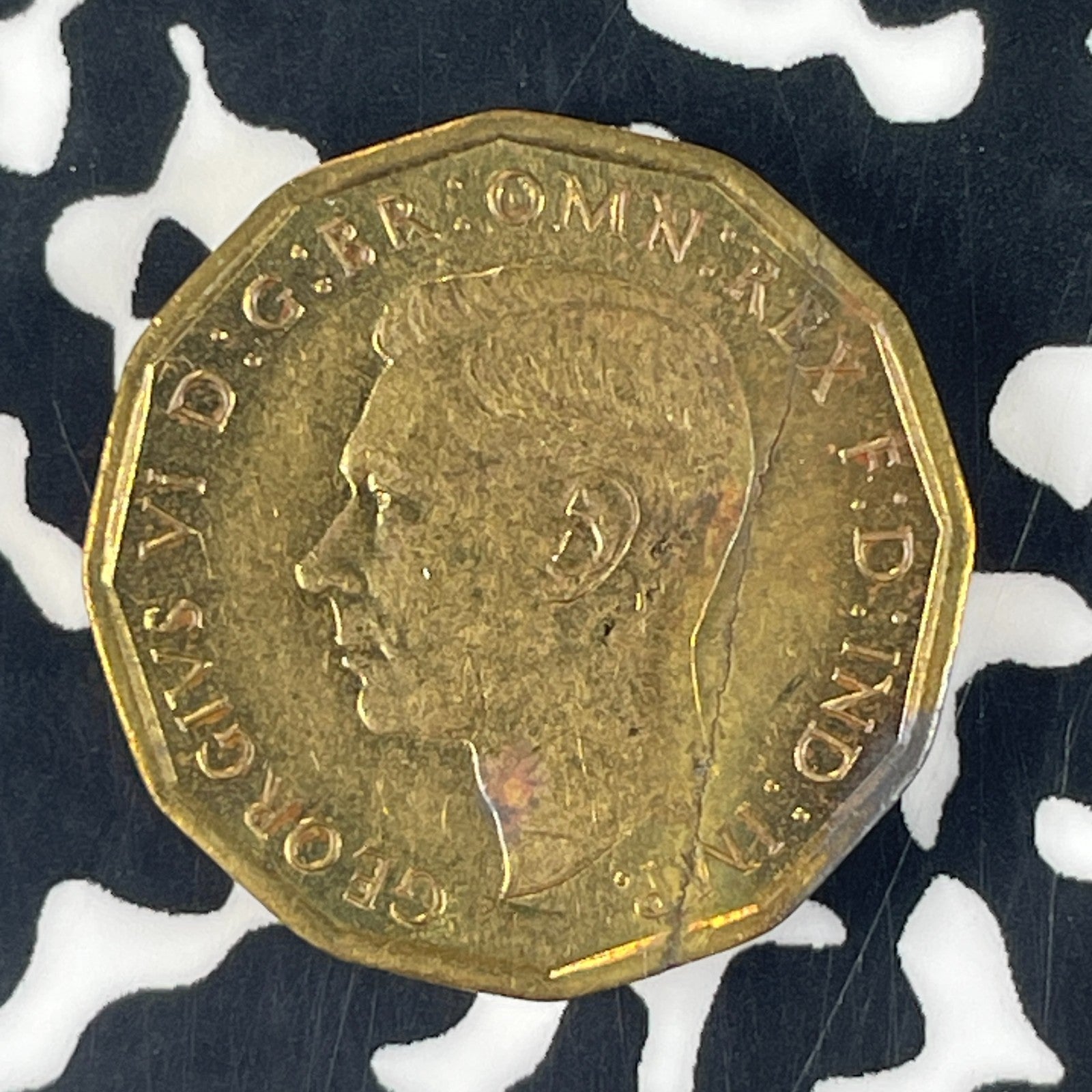 1944 Great Britain 3 Pence Threepence Lot#F1784 Nice!