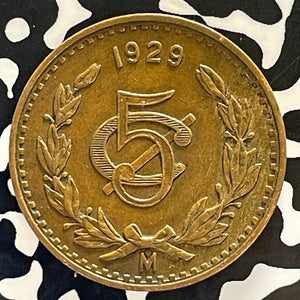 1929 Mexico 5 Centavos Lot#T3087 Nice!