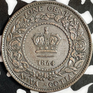 1864 Nova Scotia 1 Cent Lot#D7018 Nice!