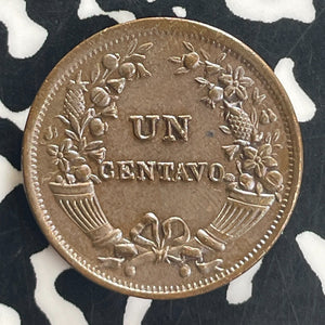 1933 Peru 1 Centavo Lot#T8001 High Grade! Beautiful! KM#208.2