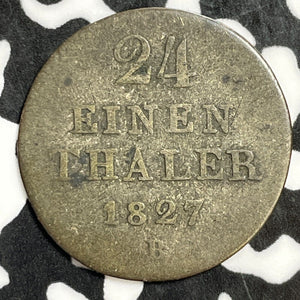 1827-B Germany Hannover 1/24 Thaler Lot#E6082