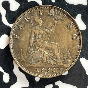 1881-H Great Britain Farthing Lot#T7252 Nice!