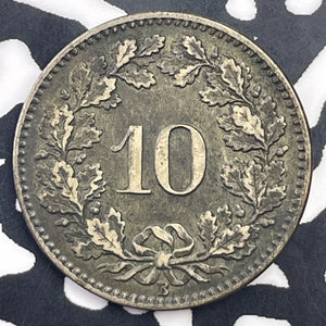 1873-B Switzerland 10 Rappen Lot#C1185 Nice!