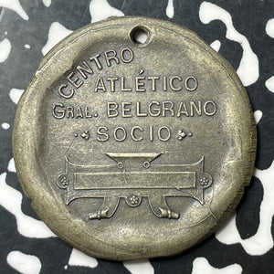 Undated Argentina Omnibus Athletic Society Medalet Lot#E7009 30mm