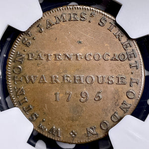 1795 G.B. Middlesex Stinton's 1/2 Penny Conder Token NGC MS64BN Lot#G9810