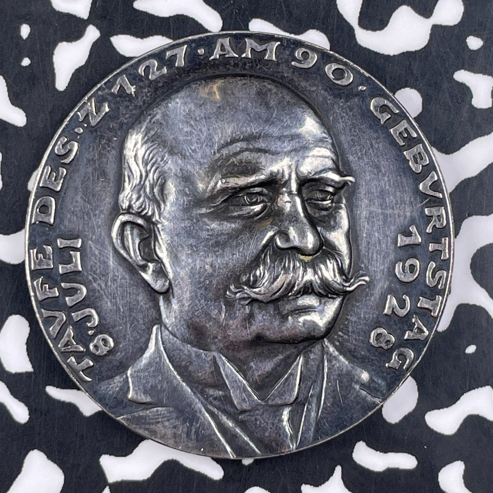 1928 Germany Zeppelin LZ-127 Launch Medal By Goetz Lot#JM1285 Silver! 36mm