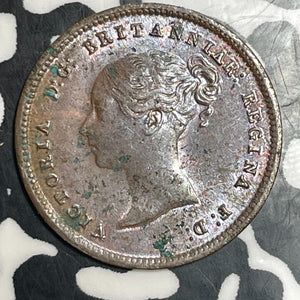 1847 Great Britain 1/2 Farthing Half Farthing Lot#T3595 Beautiful Detail, Spots