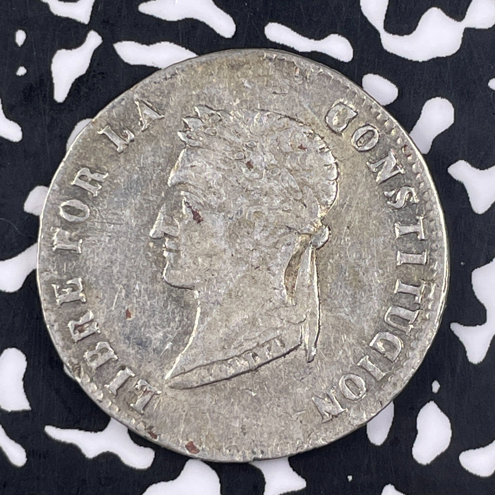 1855-PTS MJ Bolivia 4 Soles Lot#JM1314 Silver! Nice!