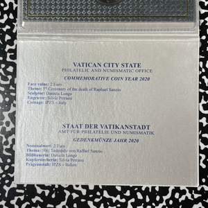 2020 Vatican City 2 Euro Souvenir Set Lot#B2833 With Case & C.O.A.