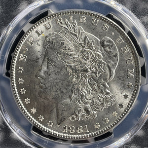 1881 U.S. $1 Morgan Dollar PCGS MS63 Lot#G551 Silver! Choice UNC!