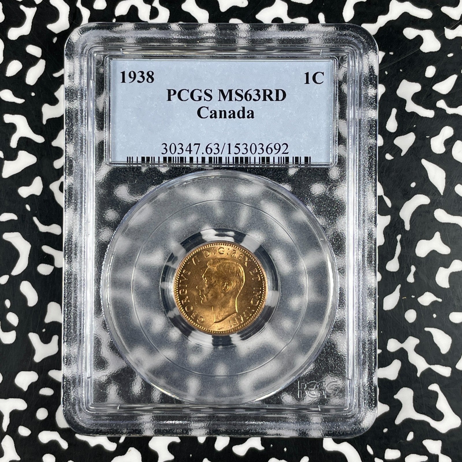 1938 Canada Small Cent PCGS MS63RD Lot#G2039 Choice UNC!
