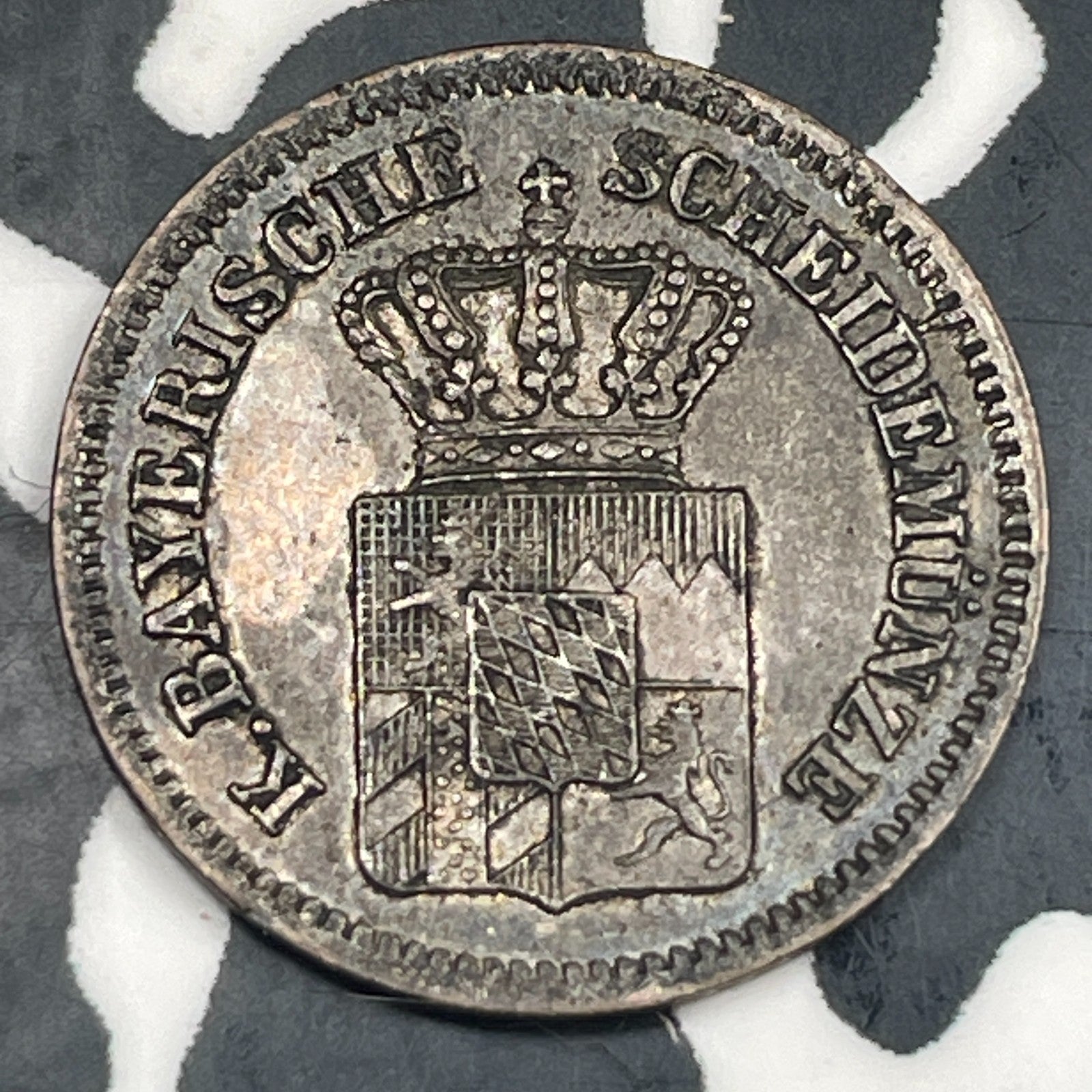 1858 Germany Bavaria 1 Kreuzer Lot#N3709