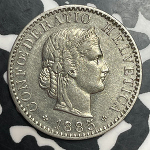 1885-B Switzerland 20 Rappen Lot#T2476