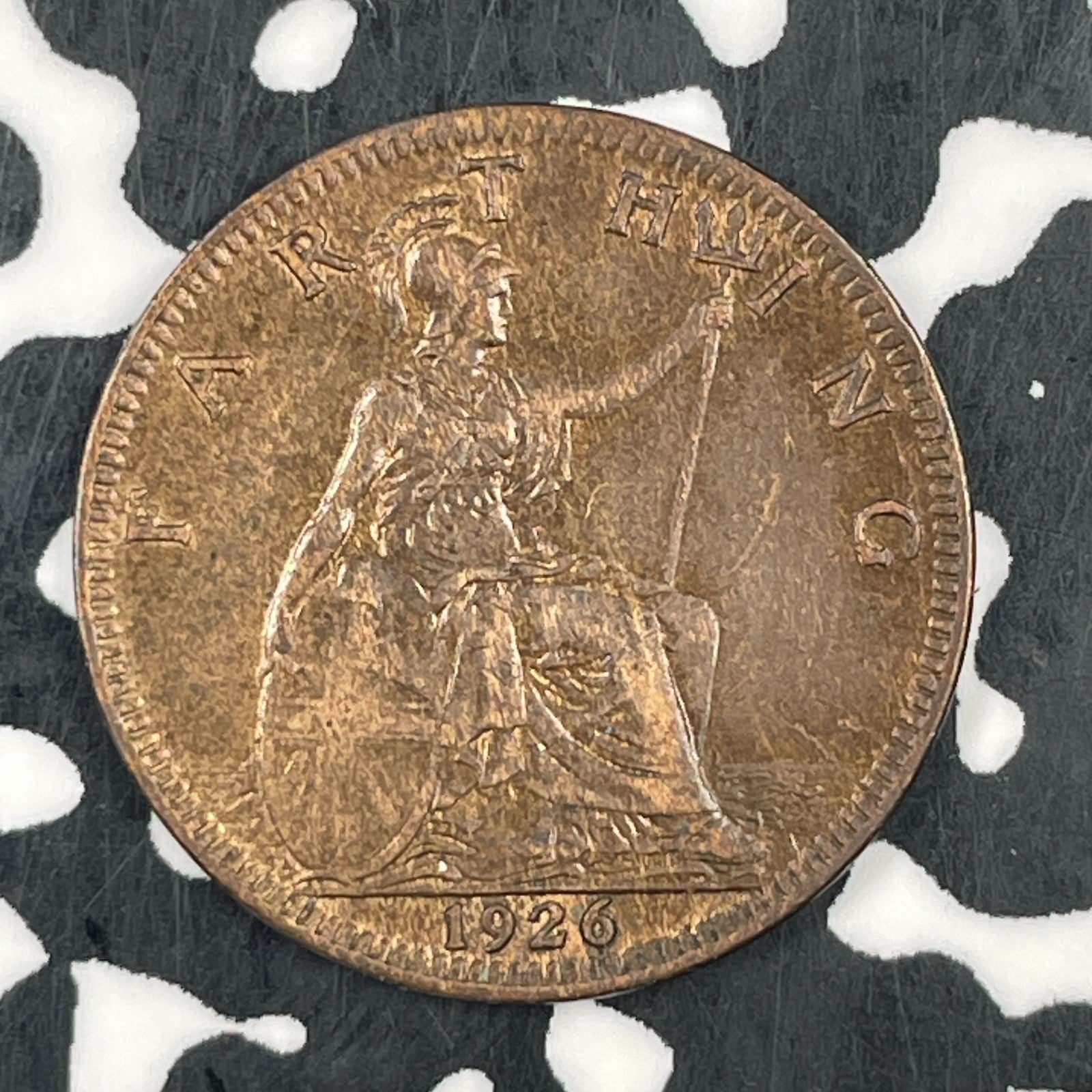 1926 Great Britain Farthing Lot#F5572 Nice!