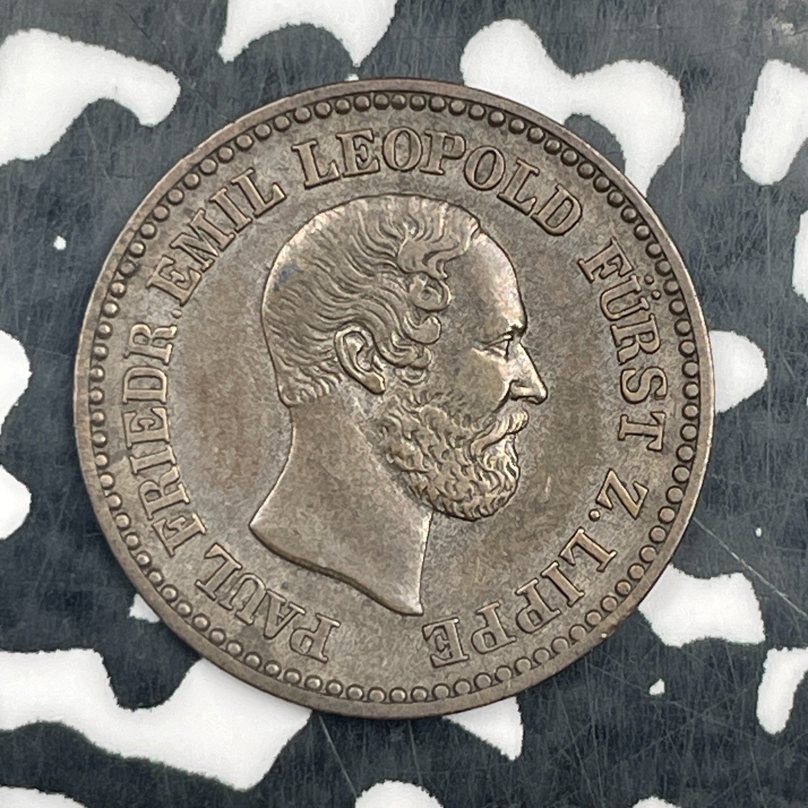 1860-A Germany Lippe-Detmold 1 Silber Groschen Lot#N3216 Silver! Nice!