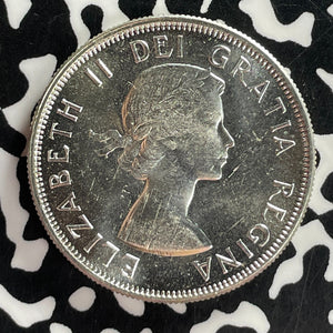 1956 Canada 50 Cents Lot#T7486 Silver! High Grade! Beautiful!