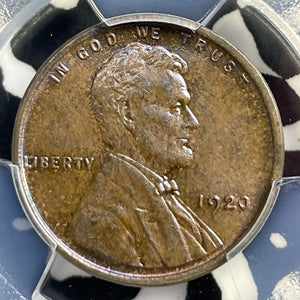 1920 U.S. Lincoln Wheat Cent PCGS MS64BN Lot#G9296 Choice UNC!