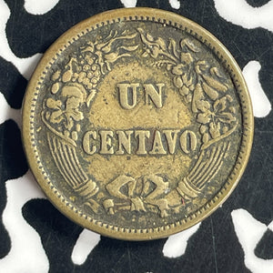 1864 Peru 1 Centavo Lot#T6873