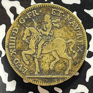 (1643-1648) France Louis XIV Brass Jeton Lot#T5413