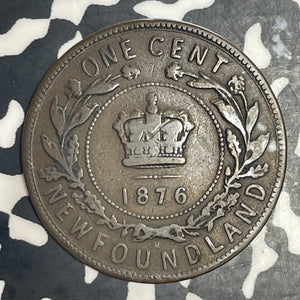 1876-H Newfoundland Large Cent Lot#T6393