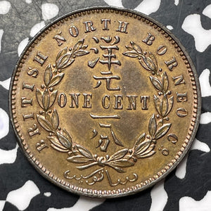 1890-H British North Borneo 1 Cent Lot#JM8975 High Grade! Beautiful!