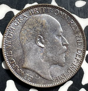 1910 Great Britain Farthing Lot#T9016 Nice!