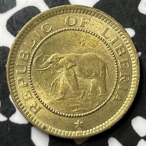 1937 Liberia 1/2 Cent Half Cent Lot#D8439 High Grade! Beautiful!