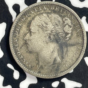 1883 Great Britain 1 Shilling Lot#T7178 Silver!