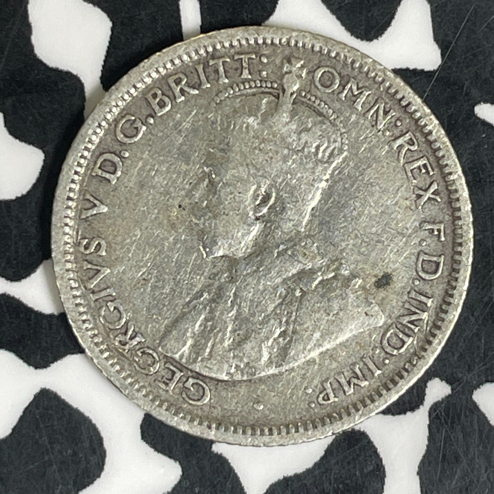 1922 Australia 6 Pence Sixpence Lot#C6106 Silver!