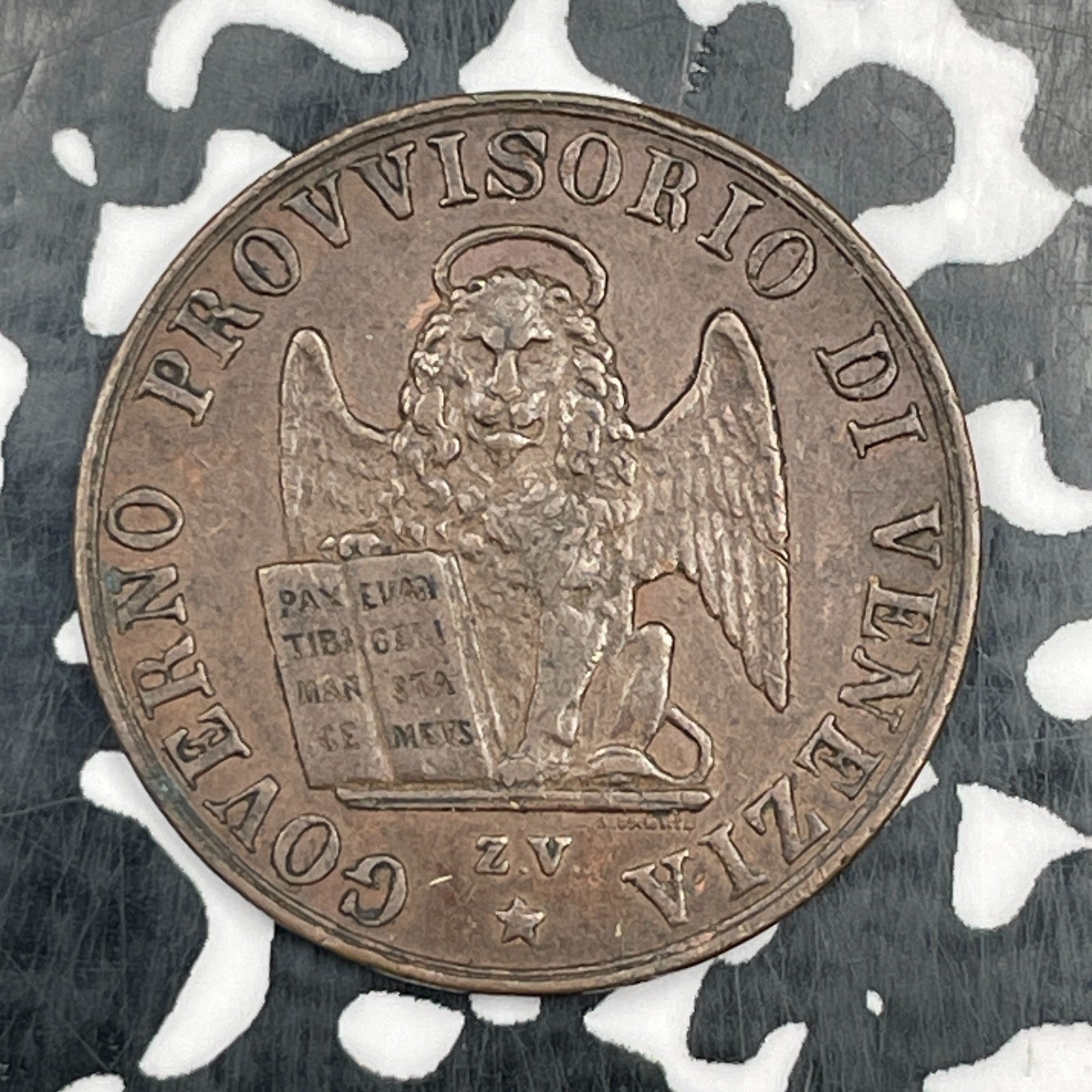 1849-Zv Italy Venice 5 Centesimi Lot#N1375 Nice!