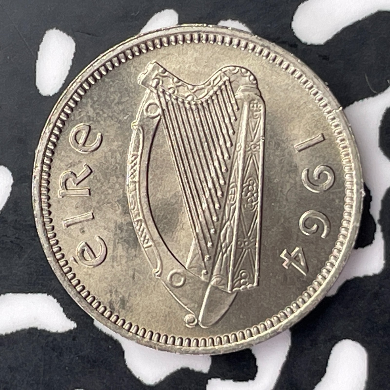 1964 Ireland 3 Pence Threepence Lot#C4266 High Grade! Beautiful!