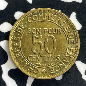 1925 France 50 Centimes Lot#C1278 High Grade! Beautiful!
