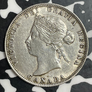 1872-H Canada 25 Cents Lot#JM9119 Silver! Nice!