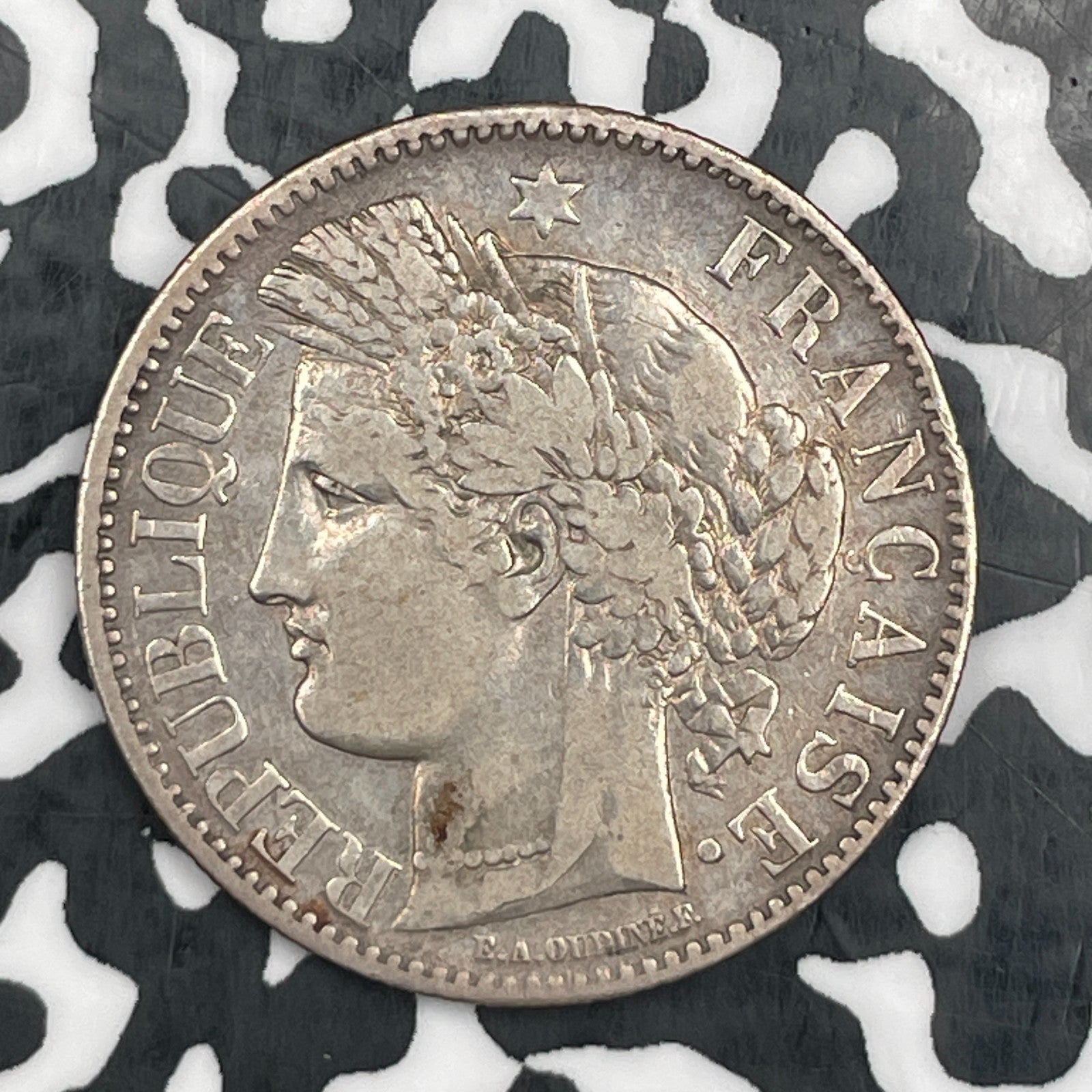 1849-A France 2 Francs Lot#JM2073 Silver! Scarce!
