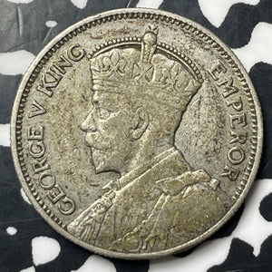 1933 New Zealand 1 Shilling Lot#E8148 Silver!