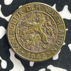 1943-P Suriname 1 Cent Lot#T7609 High Grade! Beautiful!