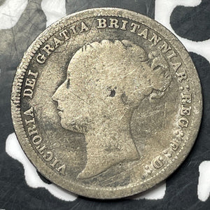 1881 Great Britain 6 Pence Sixpence Lot#E8282 Silver!