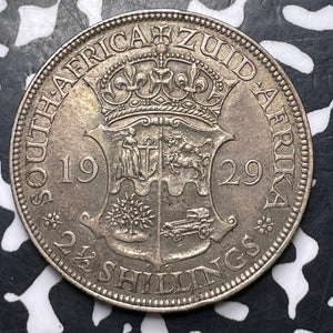 1929 South Africa 2 1/2 Shillings Lot#JM8952 Silver! Nice!