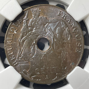 1919-A French Indo-China 1 Centime NGC MS63BN Lot#G9475 Choice UNC!