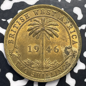 1946-H British West Africa 2 Shillings Lot#C0954 High Grade! Beautiful!