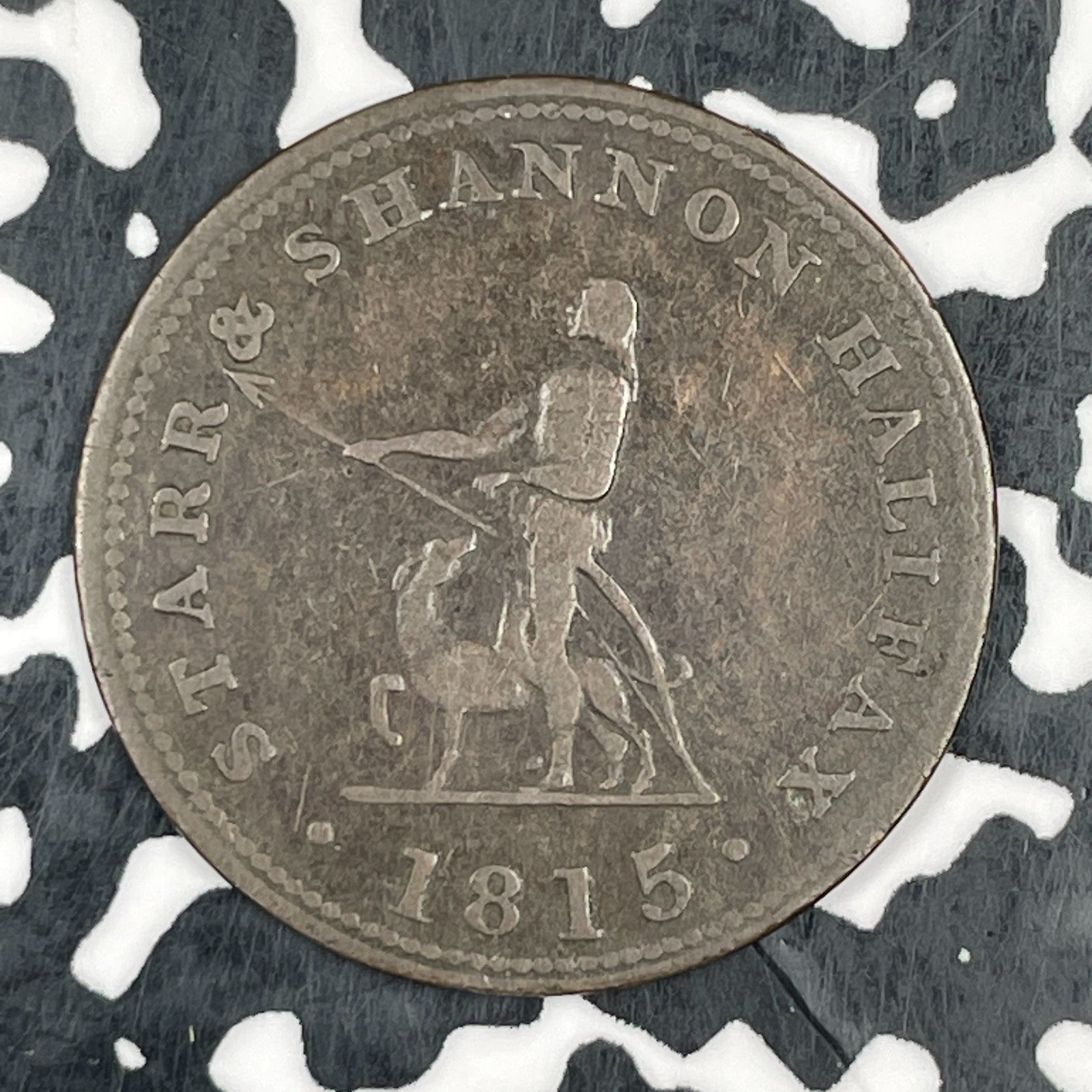 1815 Nova Scotia Starr & Shannon 1/2 Penny Half Penny Token Lot#F7557