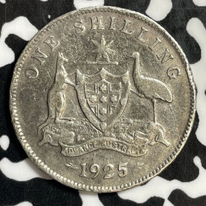 1925 Australia 1 Shilling Lot#E4403 Silver!