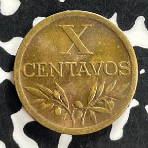 1952 Portugal 10 Centavos Lot#T7213 High Grade! Beautiful! Key Date!