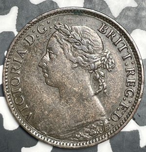 1893 Great Britain Farthing Lot#T9294